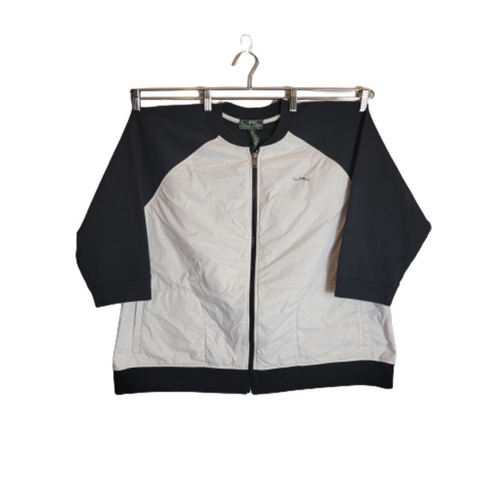 Denim & Supply Ralph Lauren Bomber Jacket White Blue Size 3X
